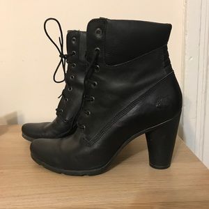 Black Women's Timberland Boot w/ Heel